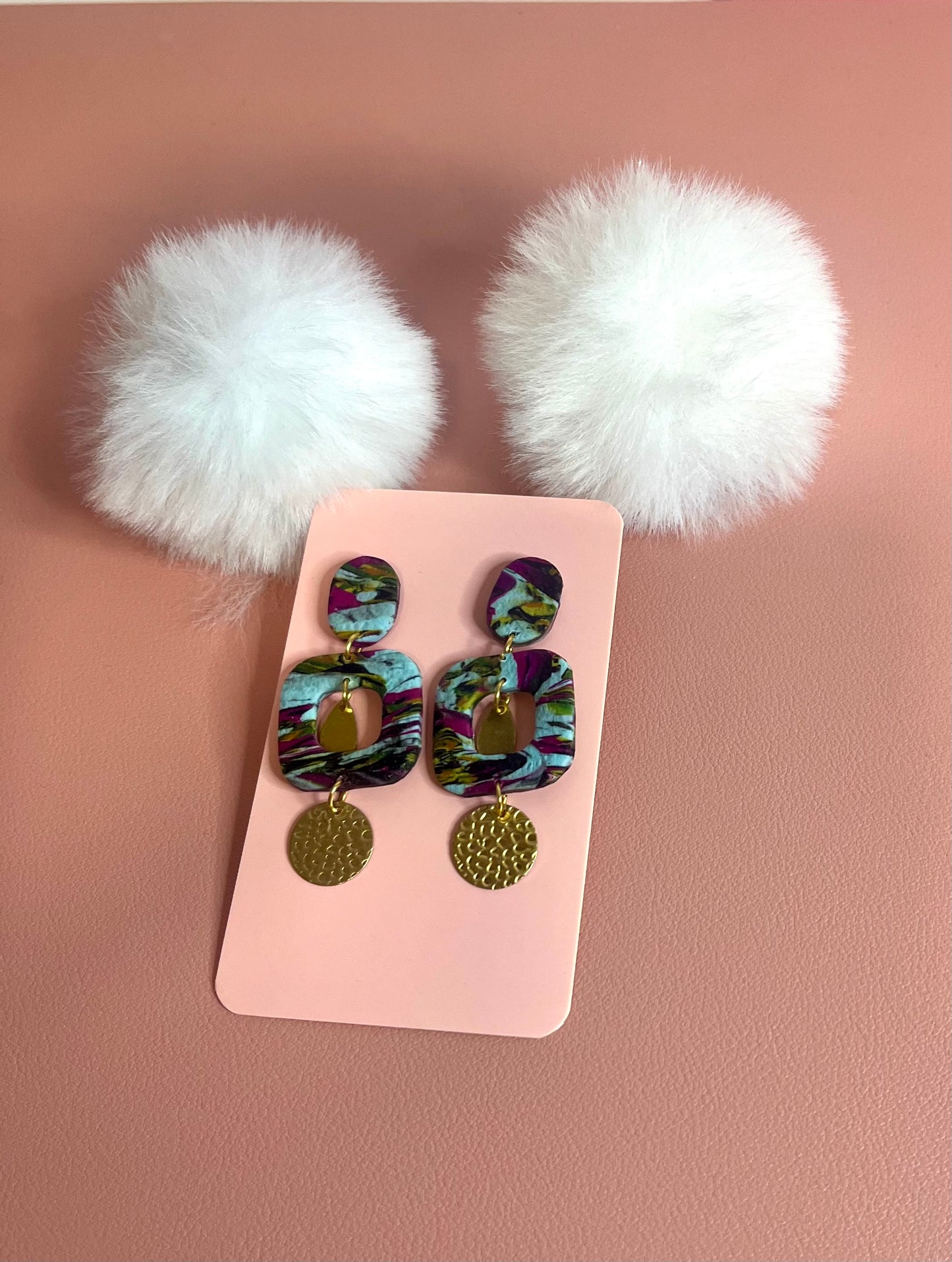 Pendientes cuadrados fénix