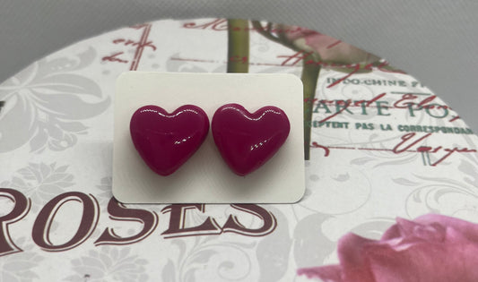 Pendientes "Amor" color rosa