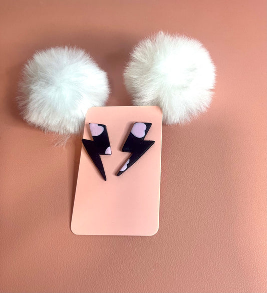Pendientes rayos sonrosados
