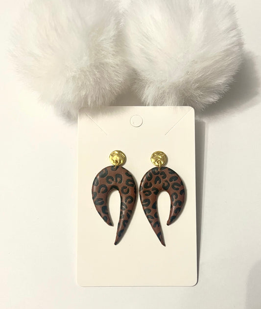 Pendientes picos animal Print