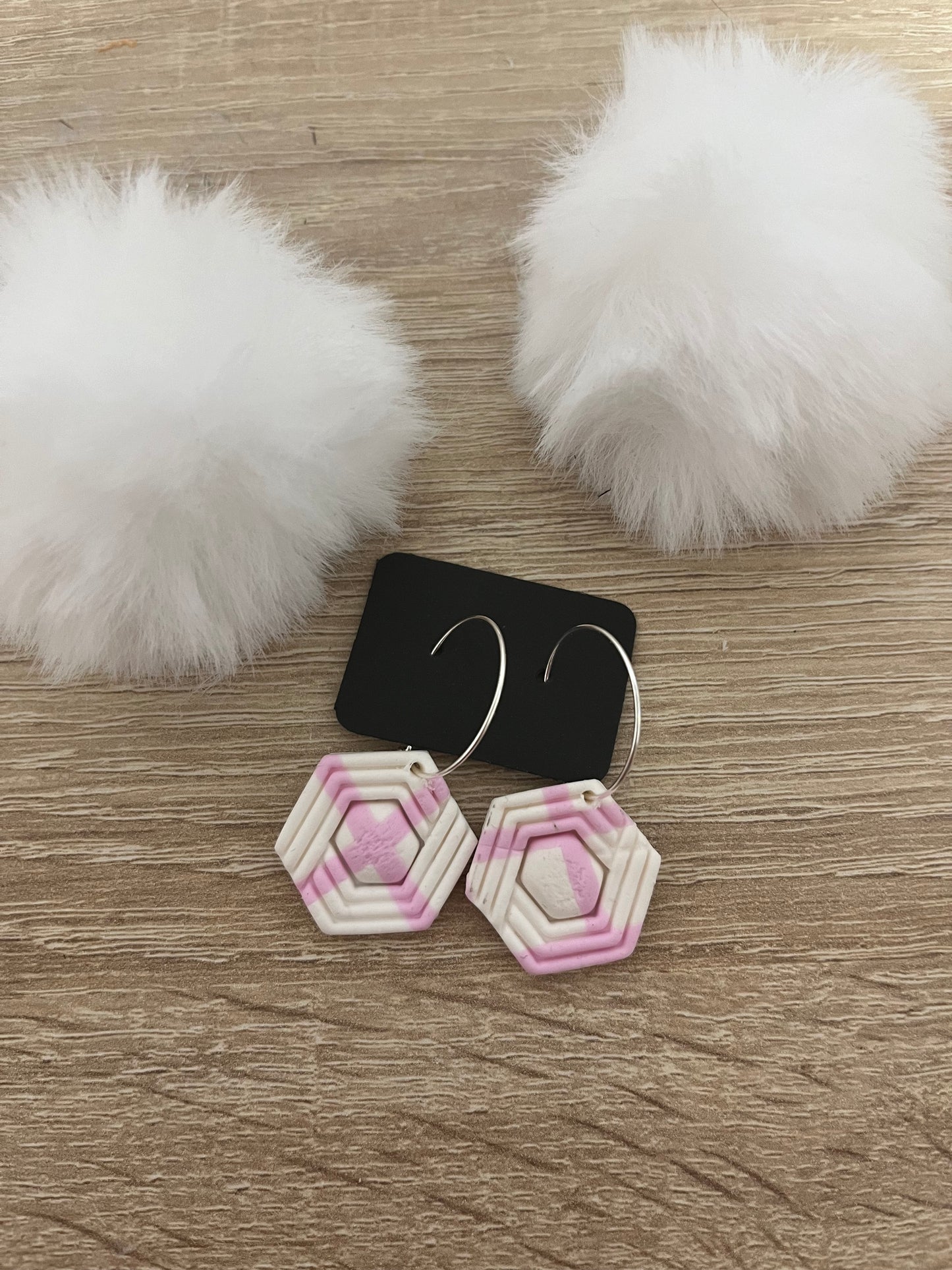 Pendientes Charm Nube rosa