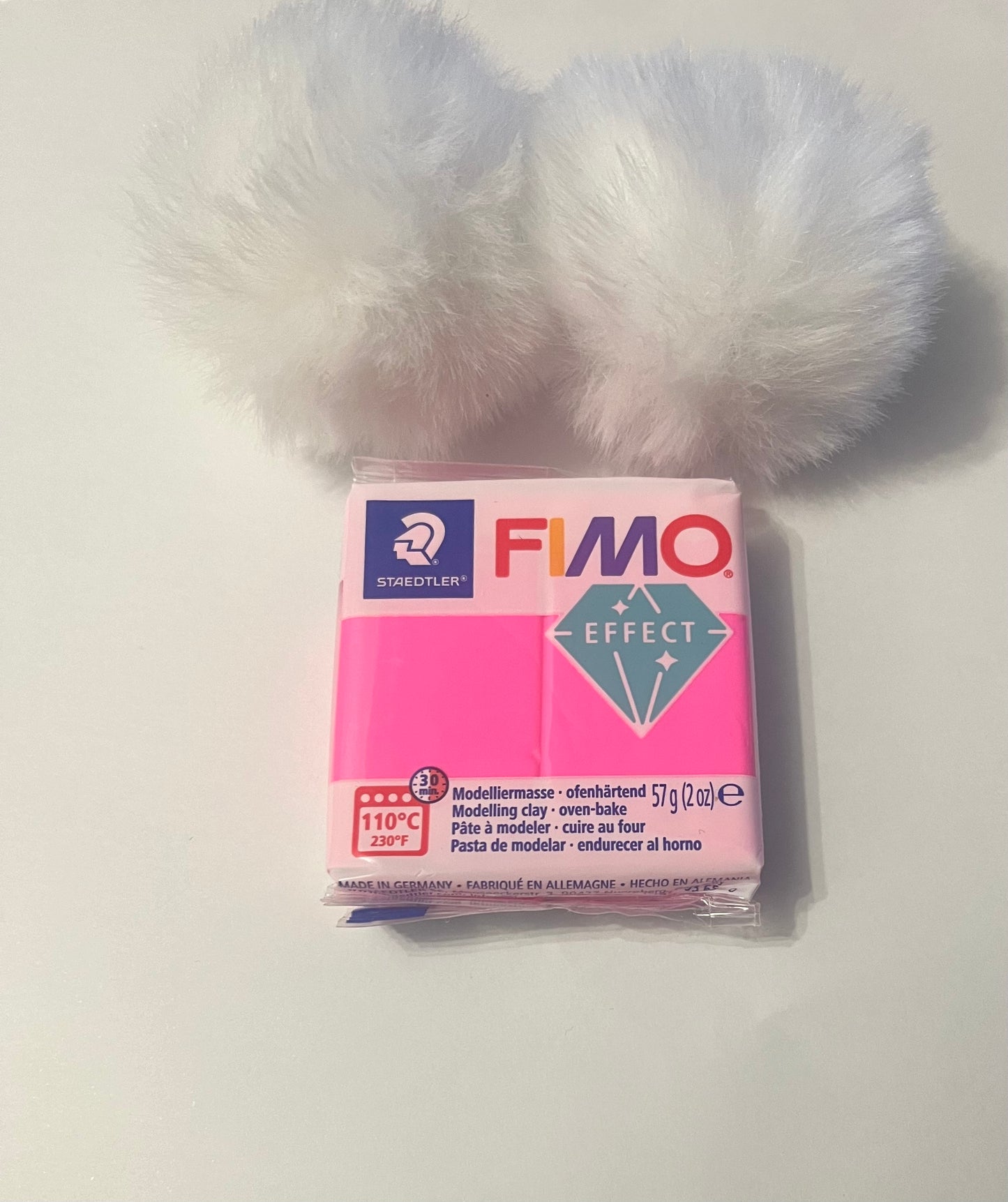 Fimo fucsia neón