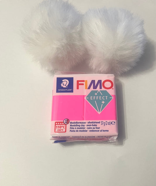 Fimo fucsia neón