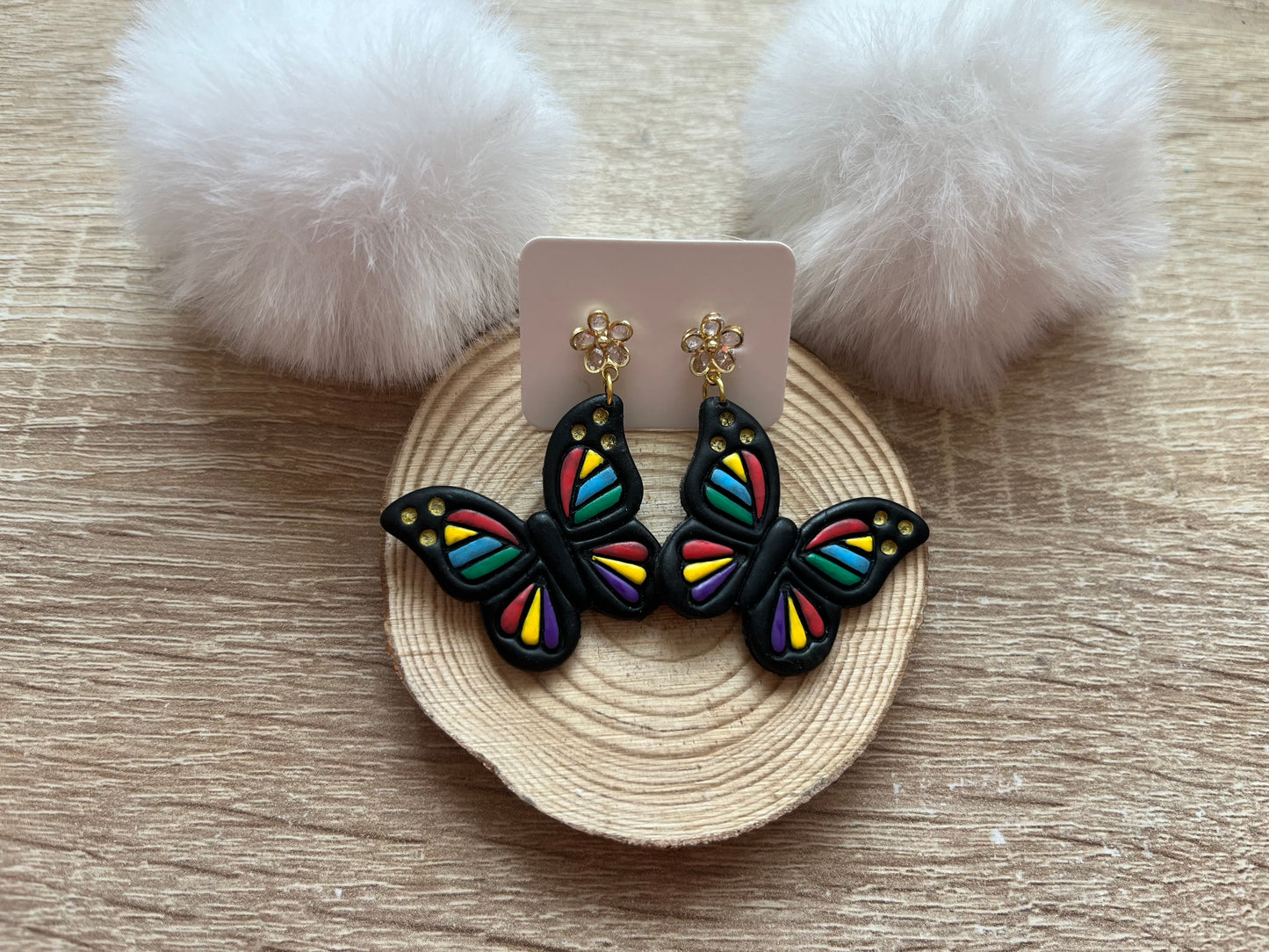 Pendientes Mariposas colorines