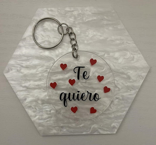 Llavero Acrílico "Te quiero"