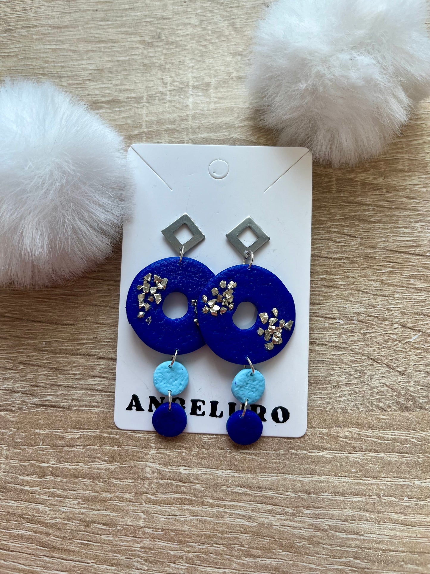 Pendientes Platillos Azul