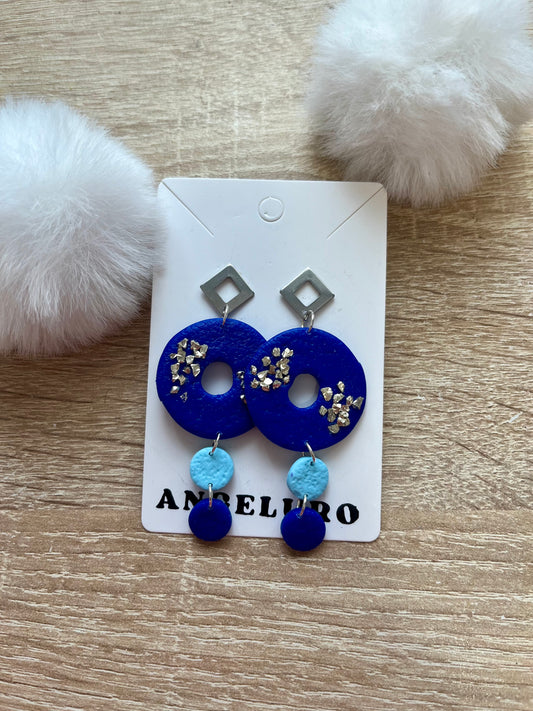 Pendientes Platillos Azul