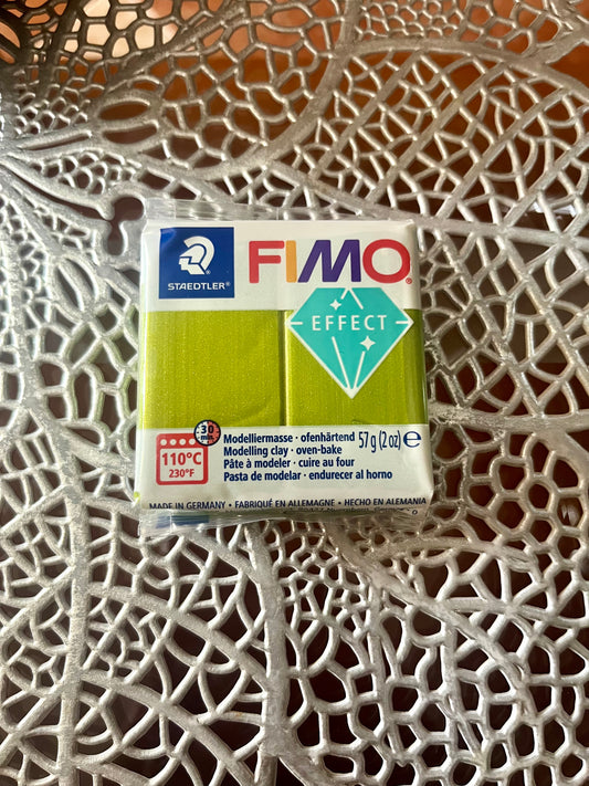 Fimo verde metálico