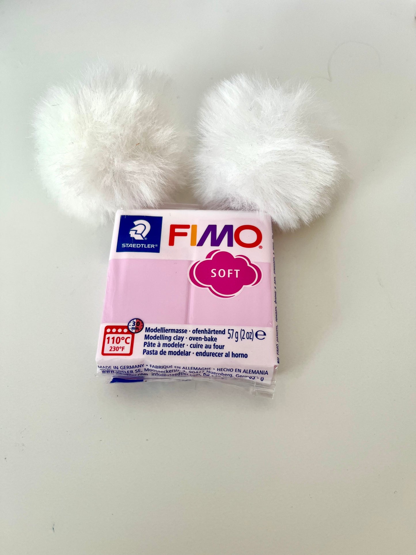 Fimo rosa bebé