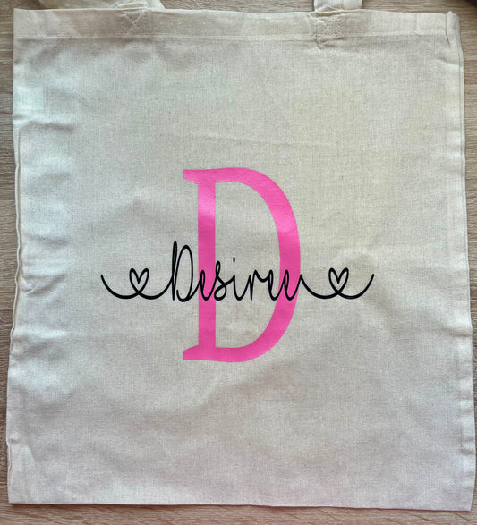 Tote bag Inicial+Nombre