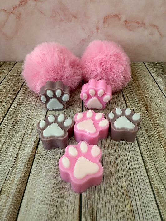 Wax melts huella de perro
