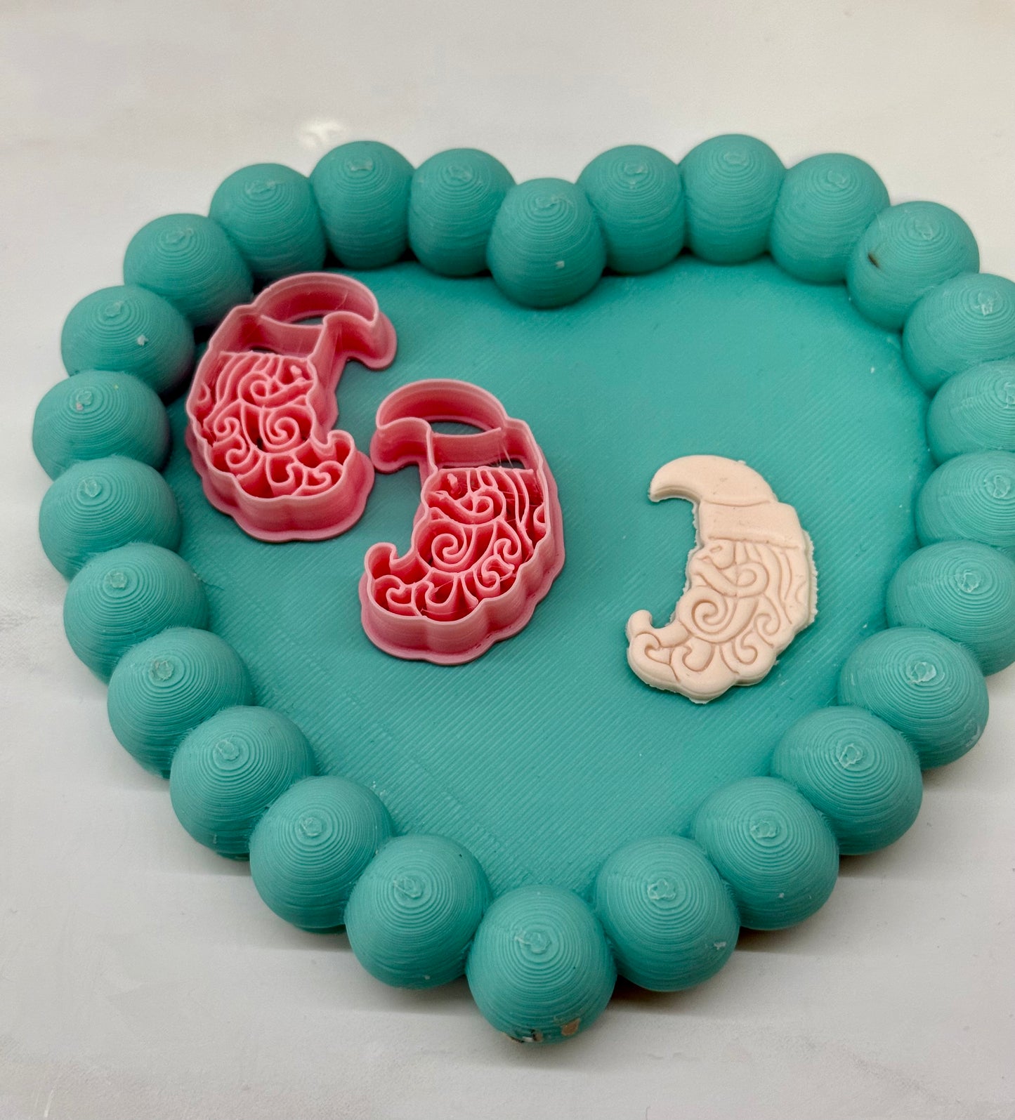 Cortador papá Noel barbita (ambos lados)