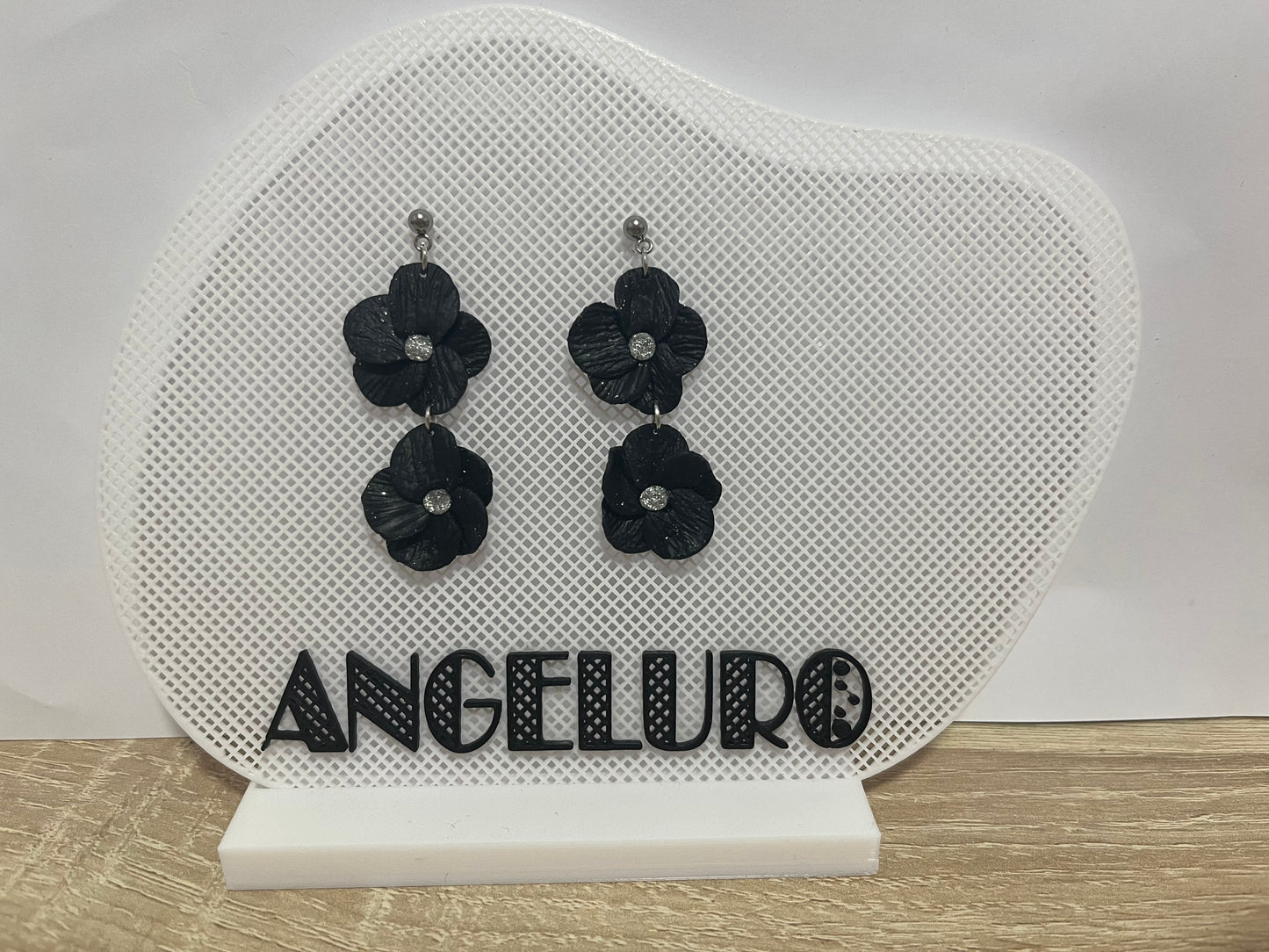 Pendientes doble margarita noche