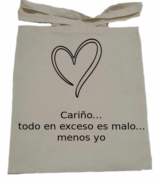 Tote bag Corazón abierto + Texto