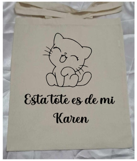 Tote bag Mascota Gato