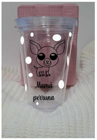 Vaso Mascota Chihuahua + nombre